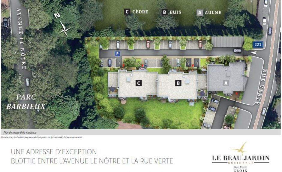 Programme immobilier le beau jardin - Plan de masse