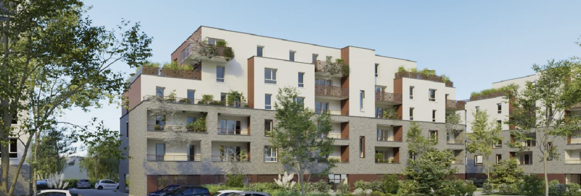 Programme immobilier au fil de l'eau - bâtiment c&d - Image 2