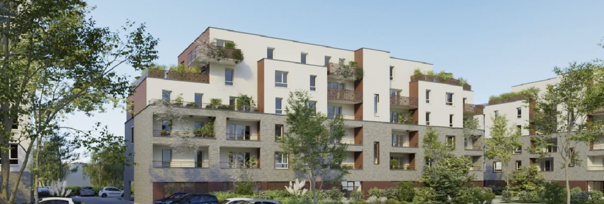 Programme immobilier au fil de l'eau -  bâtiment c&d - Image 2