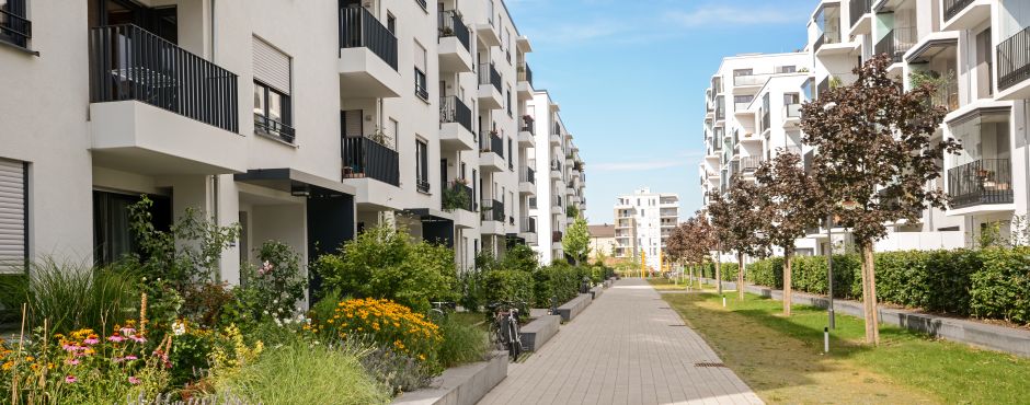 Résidence avec appartements et balcons